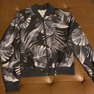 VS Pink Palm Windbreaker Jacket Full Zip XS